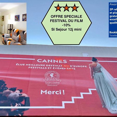 Offre Speciale Festival Film Si Sejour Superieur 12J , 2P Croisette, Grande Terrasse, Parking Gratuit, Calme, Accueil 5 Etoiles, Excellent Rapport Qualite-Prix Cannes Eksteriør billede